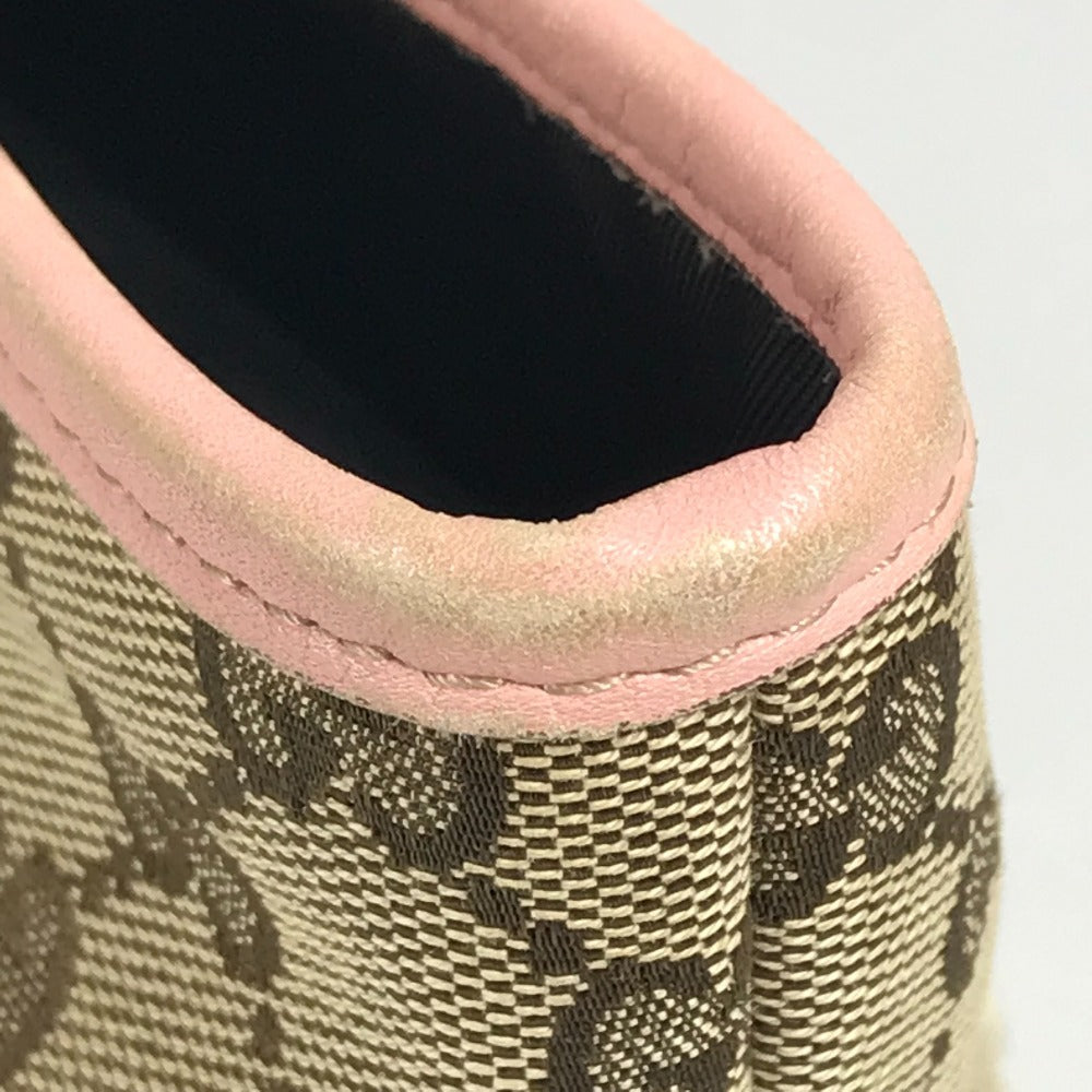 GUCCI 271101 GG パパガッロ オウム チャーム付き トートバッグ ハンドバッグ GGキャンバス/レザー キッズ ピンク
