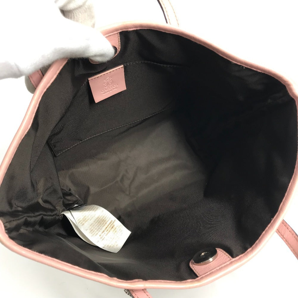 GUCCI 271101 GG パパガッロ オウム チャーム付き トートバッグ ハンドバッグ GGキャンバス/レザー キッズ ピンク