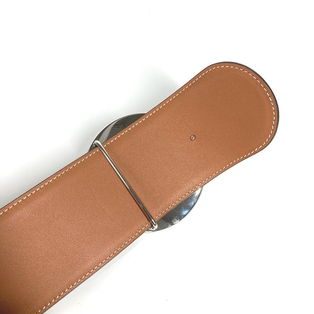 HERMES 太ベルト アクセサリー バックルベルト ベルト レザー レディース ブラック