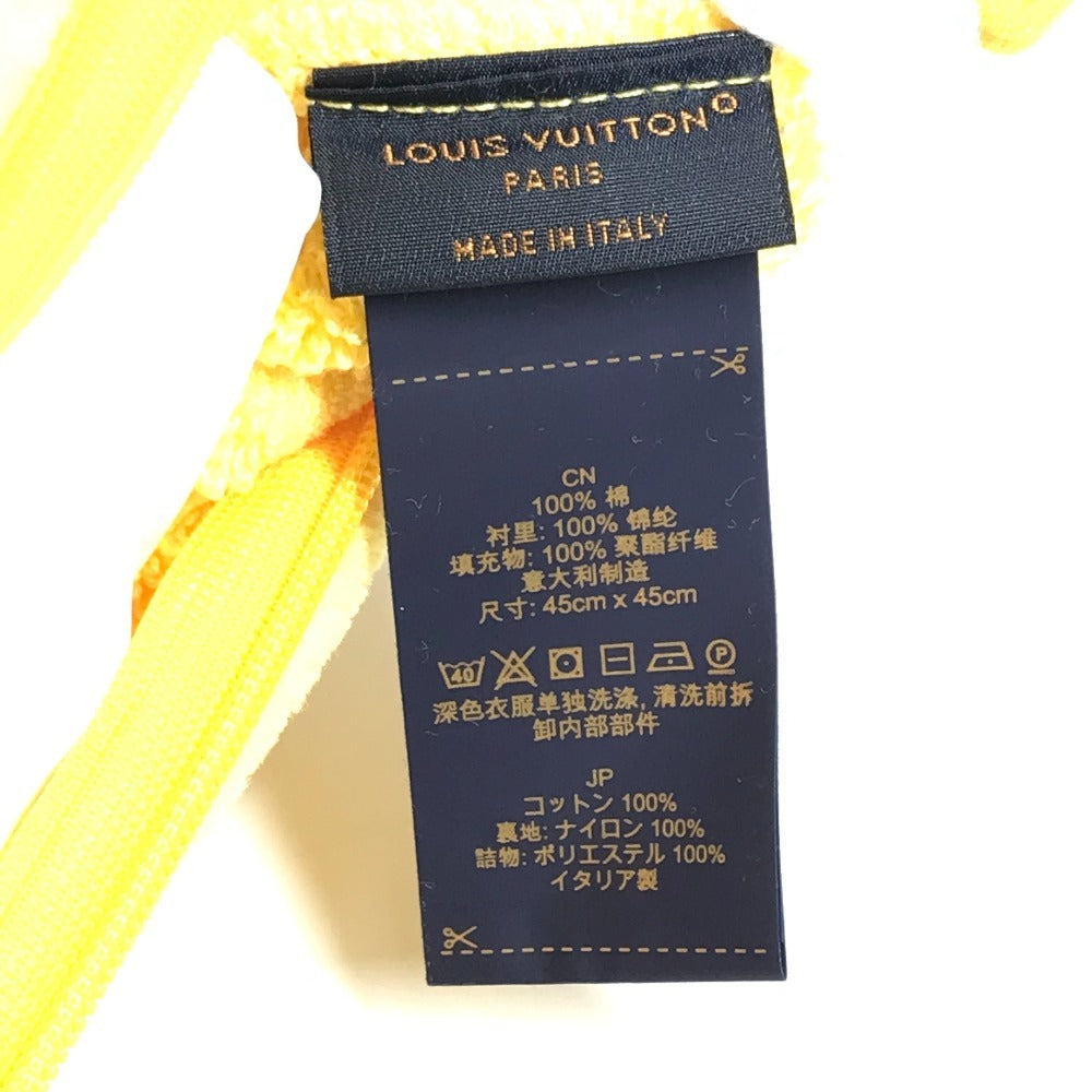 LOUIS VUITTON M78482 クッション・LV バケーション モノグラム ピロー 枕 インテリア クッション コットン レディース イエロー