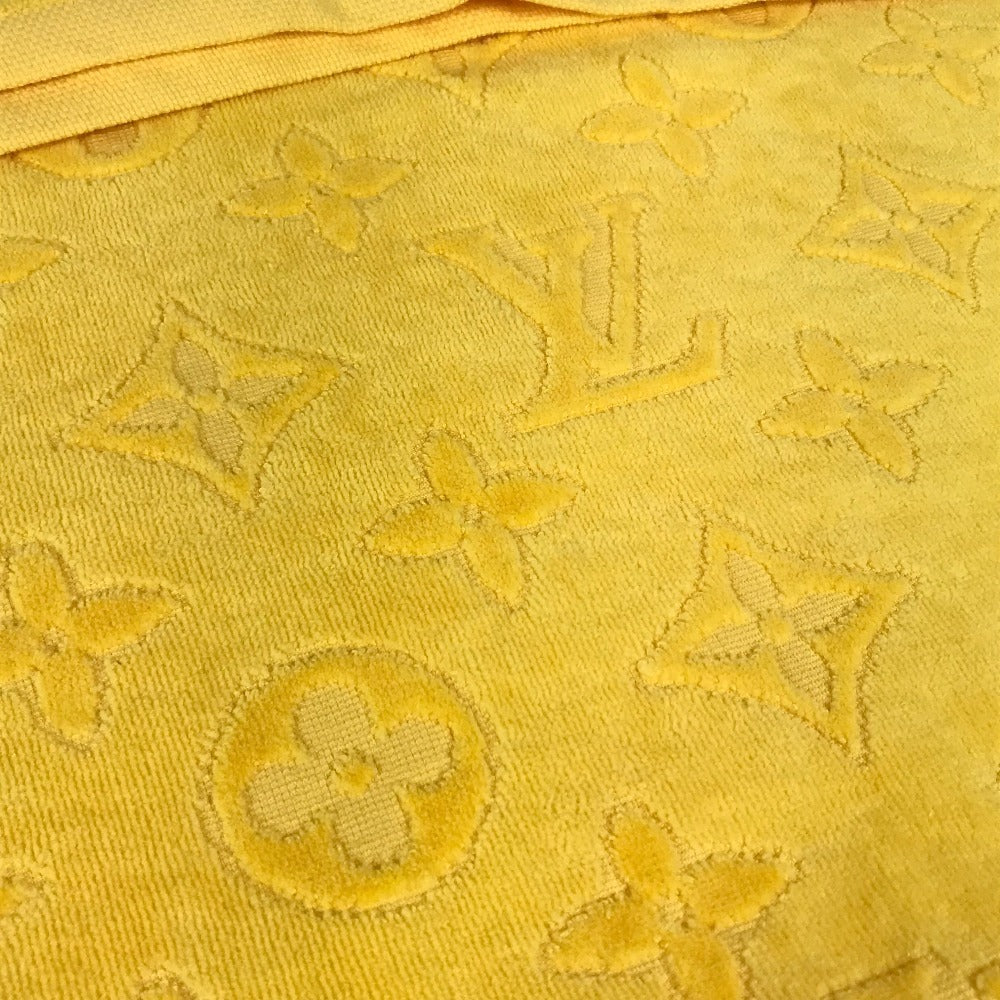 LOUIS VUITTON M78458 モノグラム ビーチタオル・LV バケーション バスタオル インテリア ひざかけ ブランケット タオル コットン ユニセックス イエロー