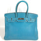 HERMES バーキン35 バーキン 35 カバン トートバッグ ハンドバッグ トリヨンクレマンス レディース ブルージーン ブルー