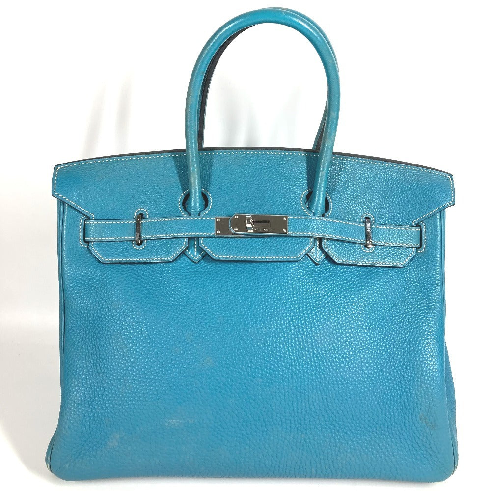 HERMES バーキン35 バーキン 35 カバン トートバッグ ハンドバッグ トリヨンクレマンス レディース ブルージーン ブルー