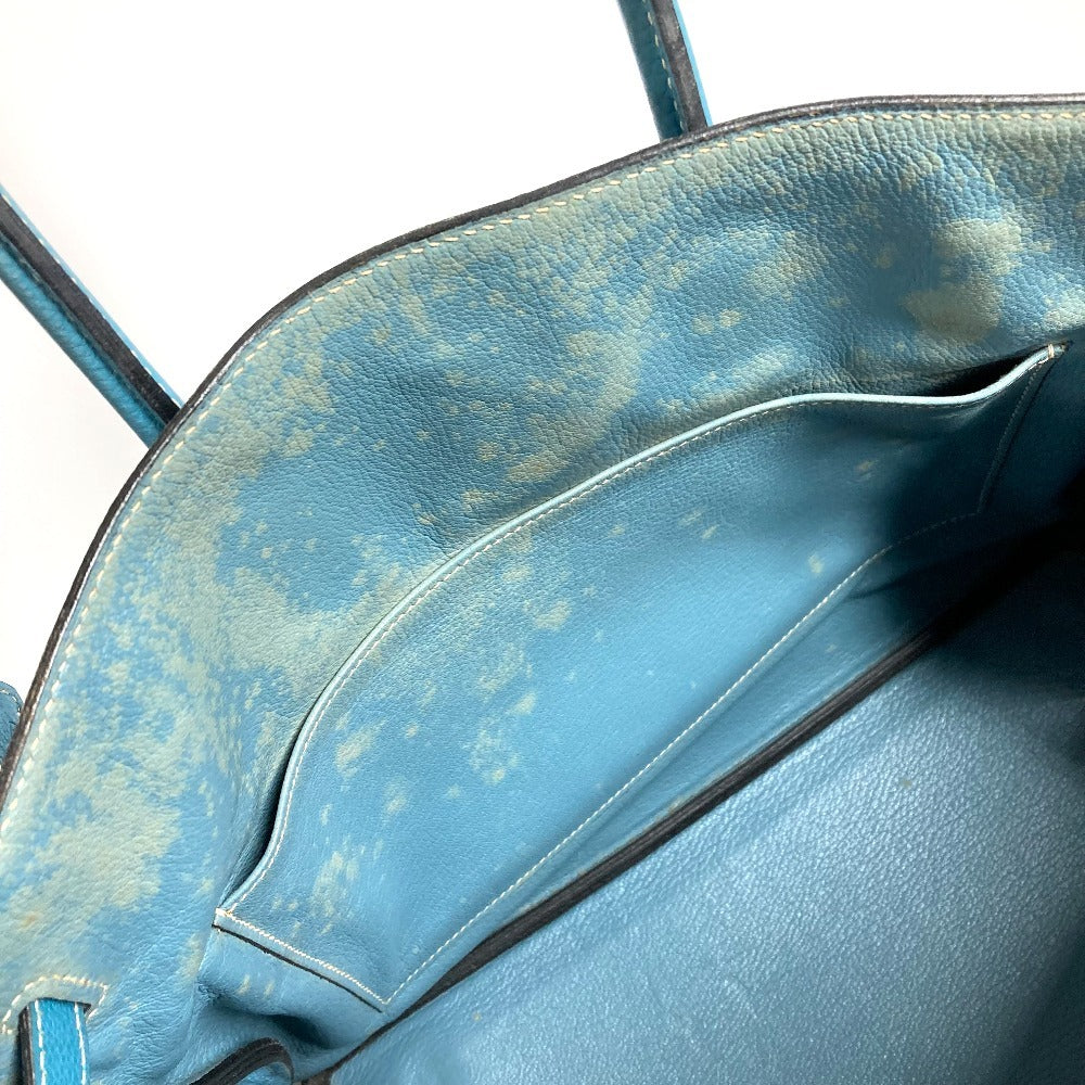 HERMES バーキン35 バーキン 35 カバン トートバッグ ハンドバッグ トリヨンクレマンス レディース ブルージーン ブルー