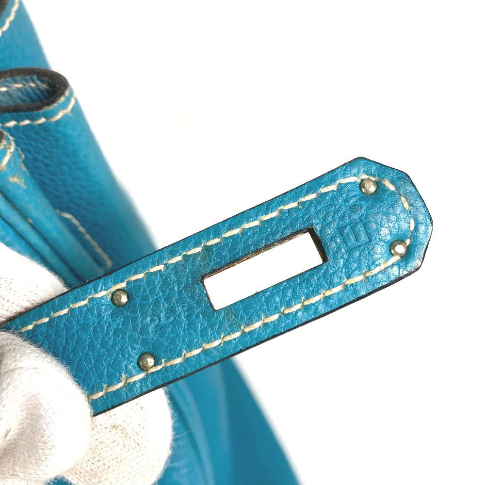 HERMES バーキン35 バーキン 35 カバン トートバッグ ハンドバッグ トリヨンクレマンス レディース ブルージーン ブルー