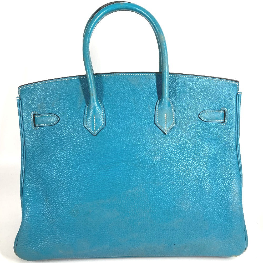 HERMES バーキン35 バーキン 35 カバン トートバッグ ハンドバッグ トリヨンクレマンス レディース ブルージーン ブルー