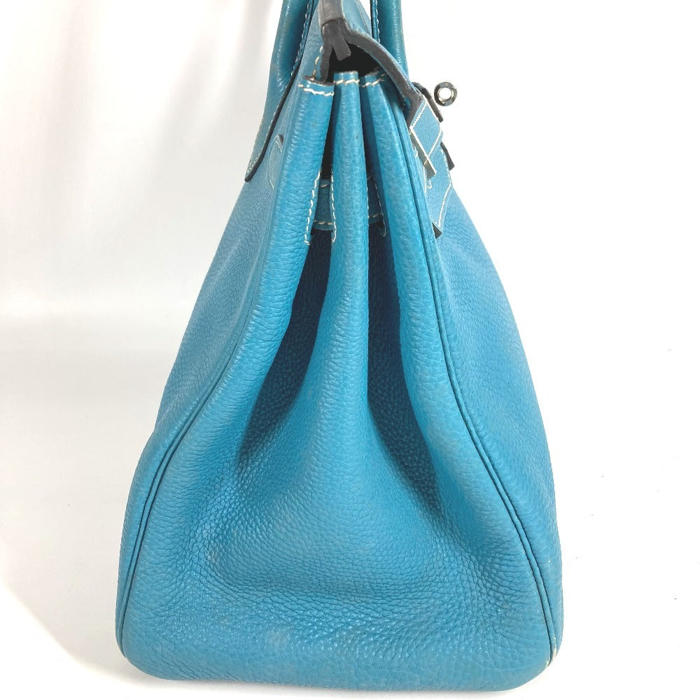 HERMES バーキン35 バーキン 35 カバン トートバッグ ハンドバッグ トリヨンクレマンス レディース ブルージーン ブルー