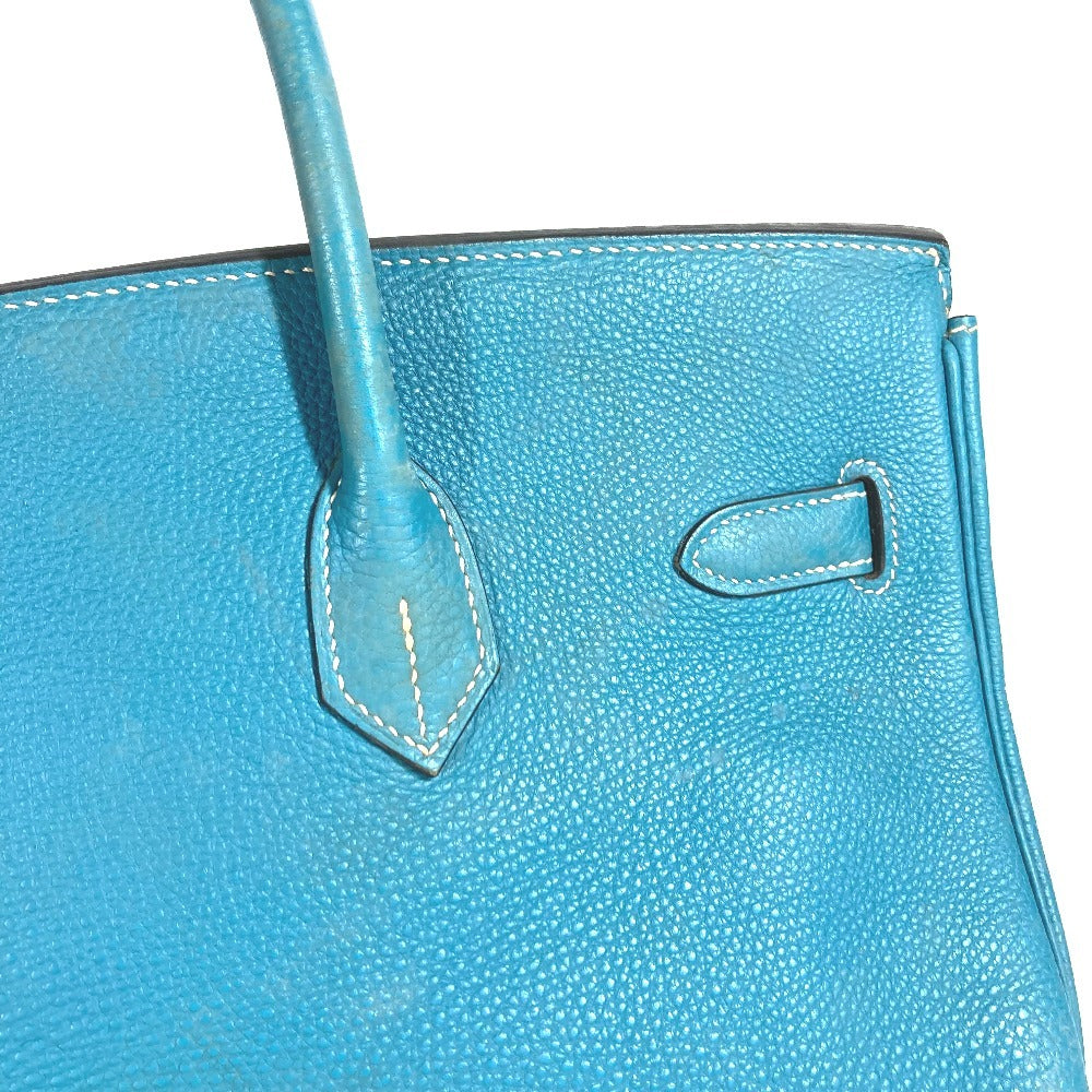 HERMES バーキン35 バーキン 35 カバン トートバッグ ハンドバッグ トリヨンクレマンス レディース ブルージーン ブルー