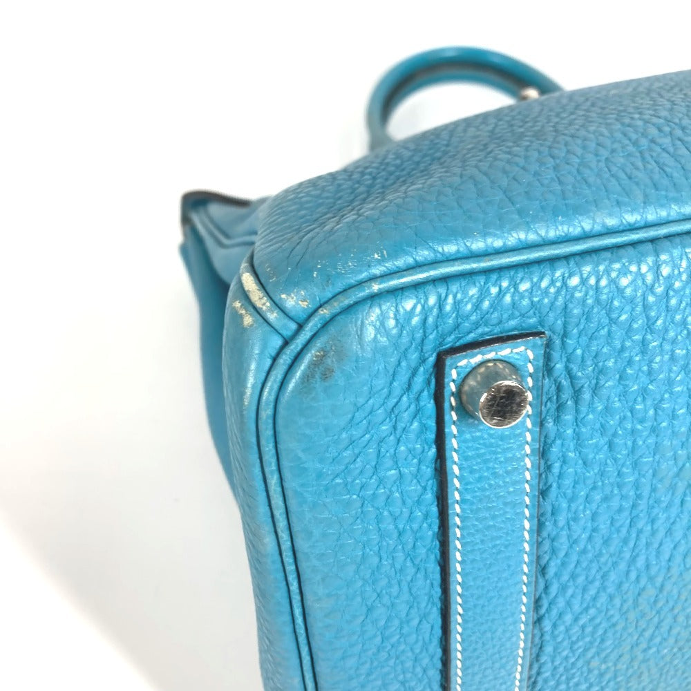 HERMES バーキン35 バーキン 35 カバン トートバッグ ハンドバッグ トリヨンクレマンス レディース ブルージーン ブルー
