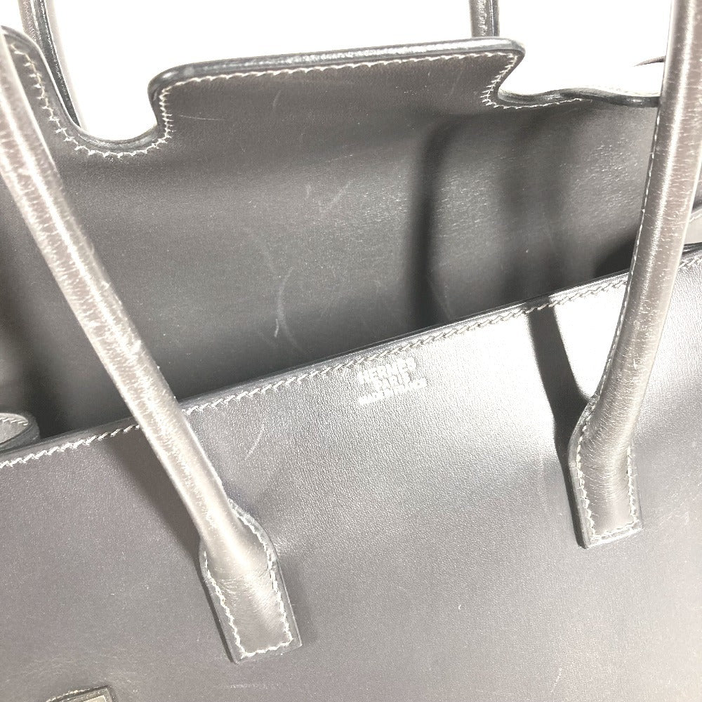HERMES H金具 ドラッグ27 ドラッグ 27 カバン トートバッグ ハンドバッグ レザー ユニセックス グレー
