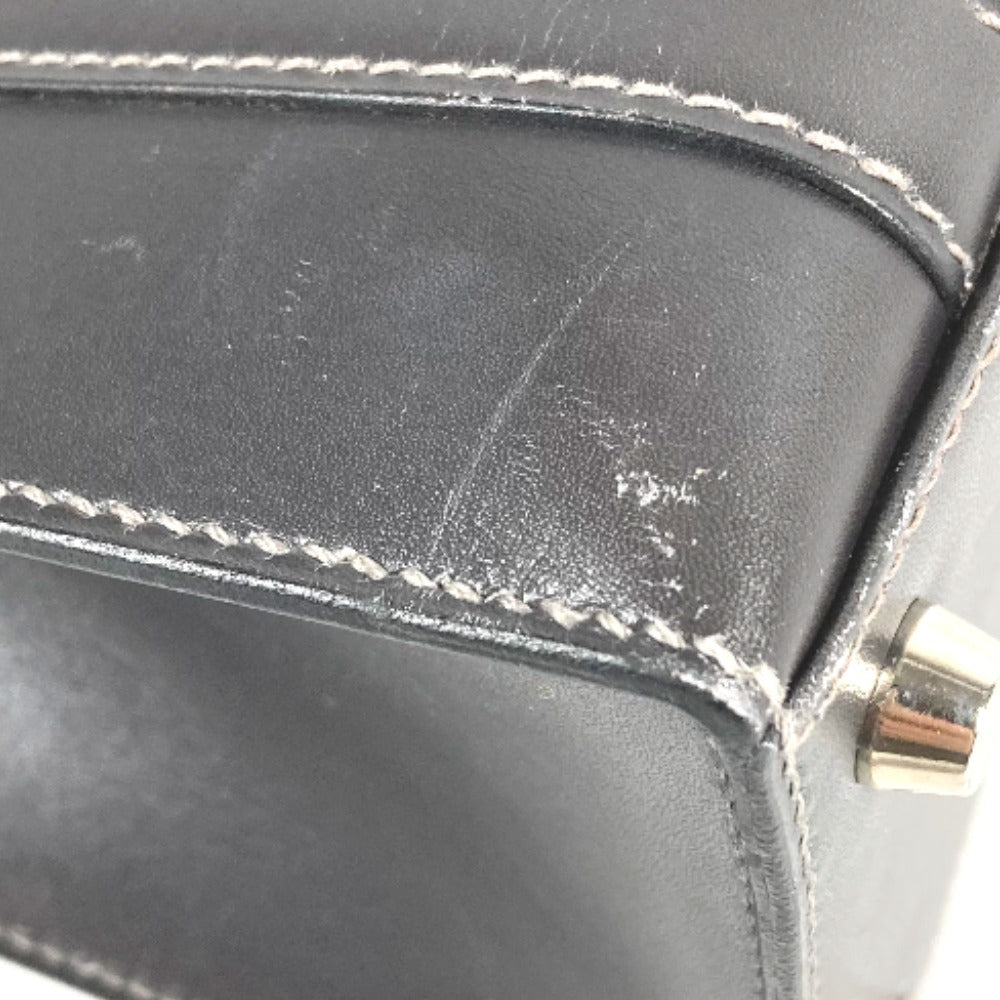 HERMES H金具 ドラッグ27 ドラッグ 27 カバン トートバッグ ハンドバッグ レザー ユニセックス グレー