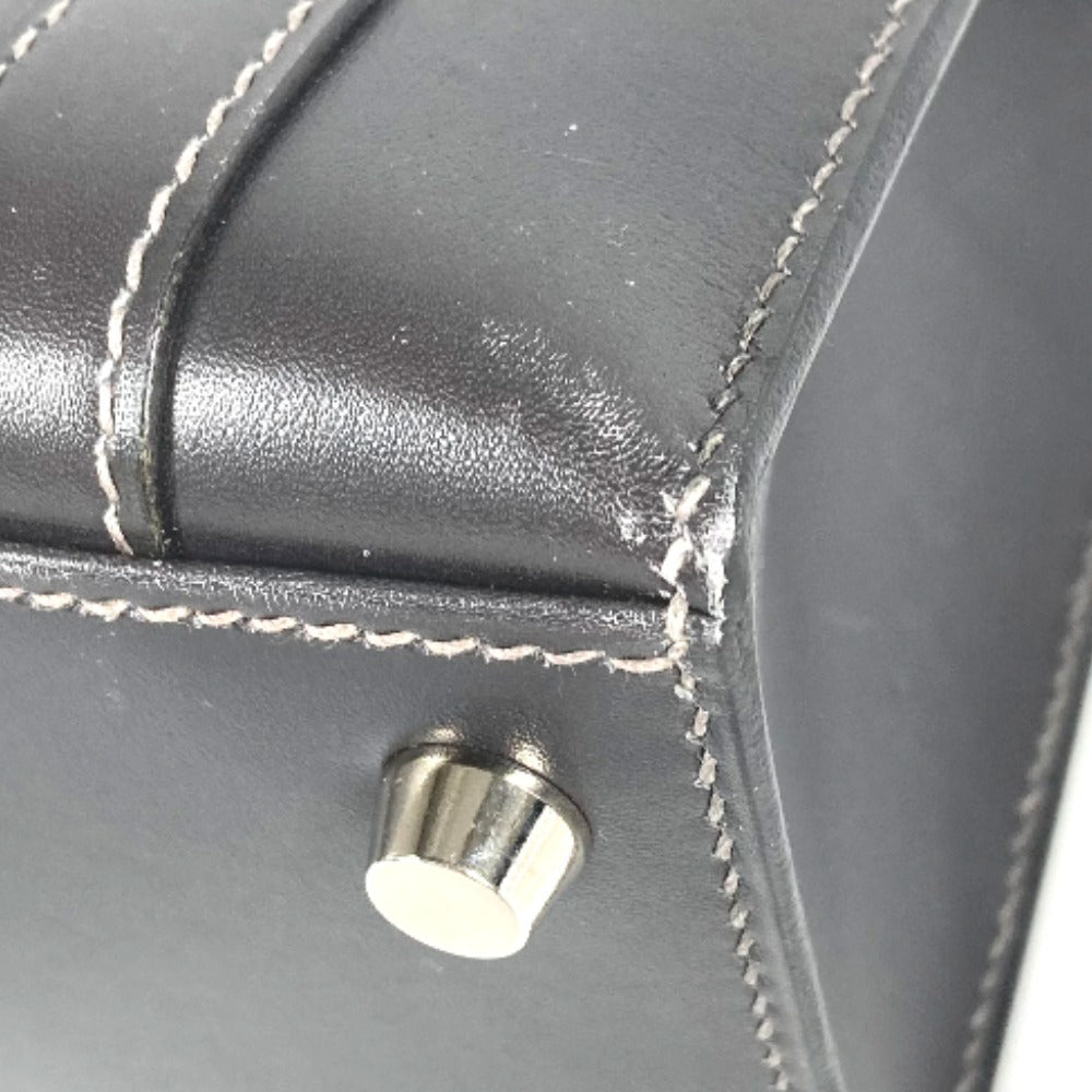 HERMES H金具 ドラッグ27 ドラッグ 27 カバン トートバッグ ハンドバッグ レザー ユニセックス グレー