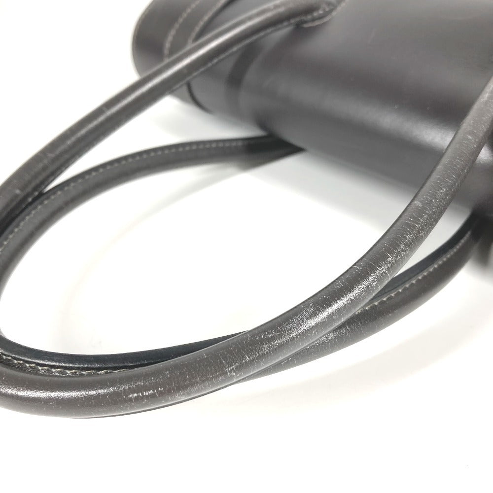 HERMES H金具 ドラッグ27 ドラッグ 27 カバン トートバッグ ハンドバッグ レザー ユニセックス グレー