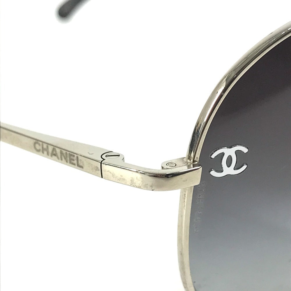CHANEL 4189-T ディアドロップ ロゴ CC ココマーク めがね メガネ アイウェア 眼鏡 サングラス メタル ユニセックス ブラック