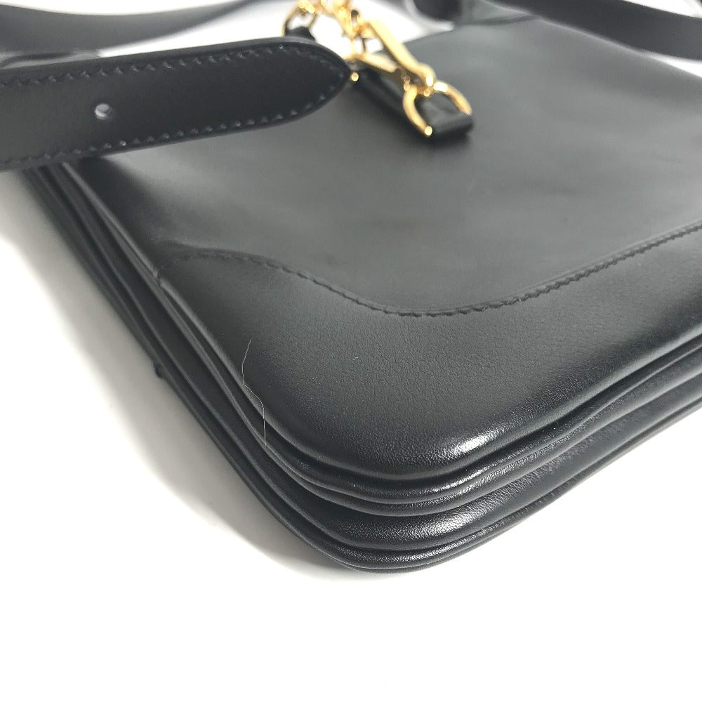 HERMES トリム デュオ 24 トリムデュオ 24 カバン 斜め掛け ショルダーバッグ レディース ブラック