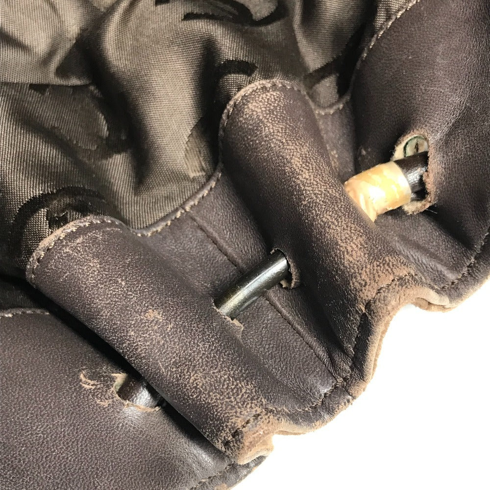 CHANEL ラウンドハンドル CC ココマーク ロゴ キルティング マトラッセ カバン ハンドバッグ ベロア レディース ブラウン