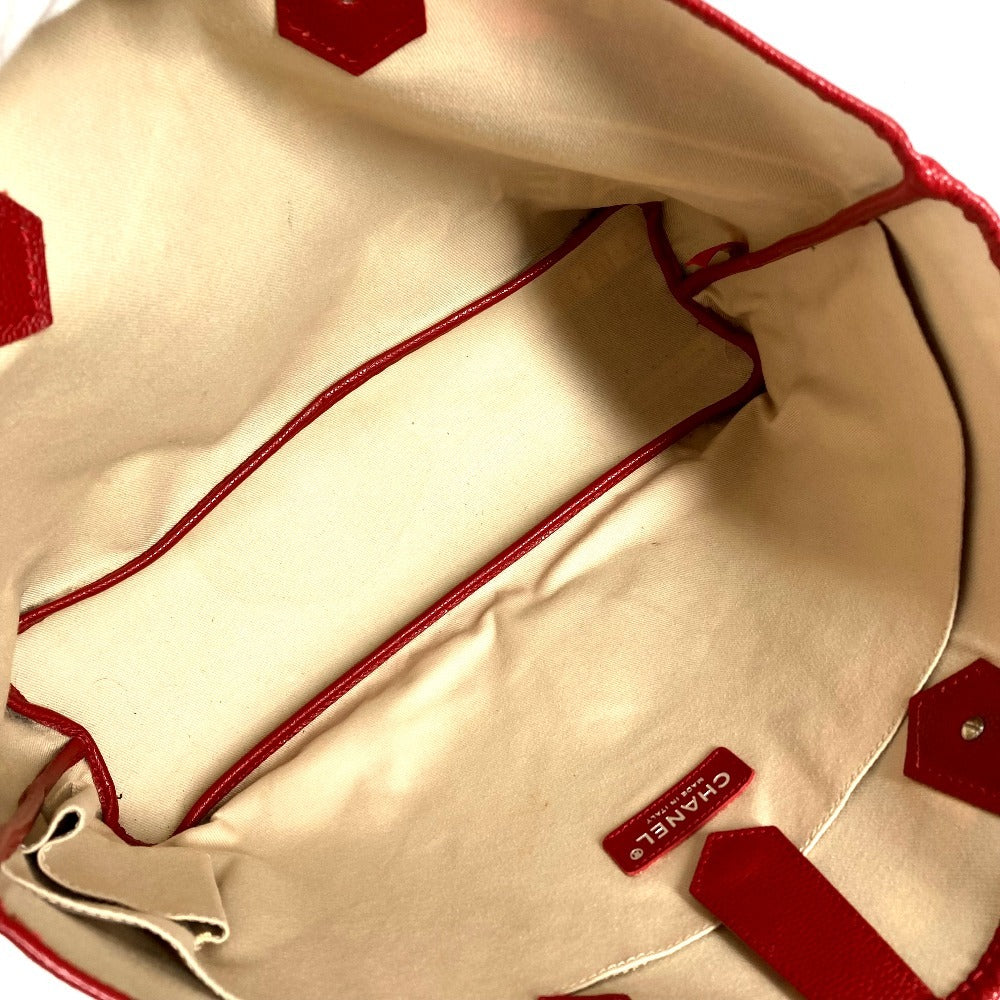 CHANEL Central Station Shoulder Bag/Tote Bag in Leather/PVC, Red, for Women