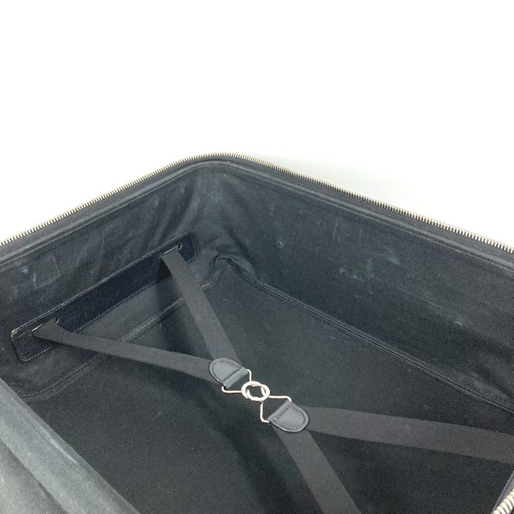 CHANEL A33107 Paris-New York Line Matelassé Quilting CC Logo Coco Mark Suitcase 2-Wheel Travel Bag Carry Bag Leather/Nylon Unisex Black