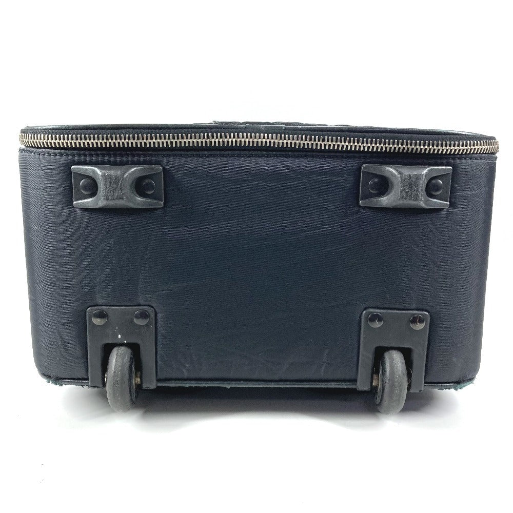 CHANEL A33107 Paris-New York Line Matelassé Quilting CC Logo Coco Mark Suitcase 2-Wheel Travel Bag Carry Bag Leather/Nylon Unisex Black