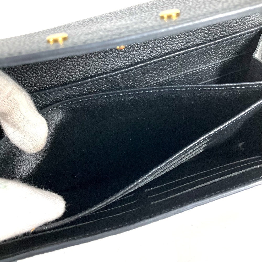 LOUIS VUITTON M61833 Monogram Empreinte Portefeuille Pont Neuf Long Wallet, Flap Wallet, Monogram Empreinte Leather, Unisex, Noir, Black