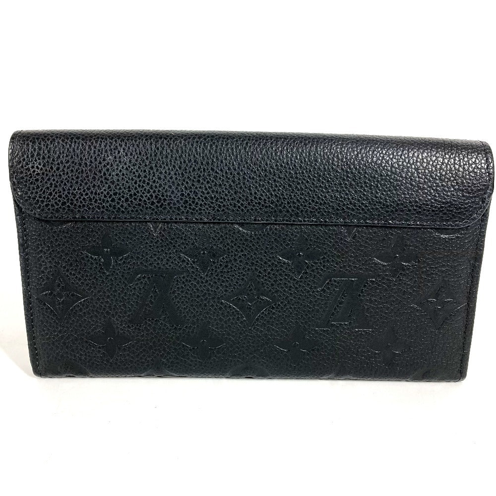 LOUIS VUITTON M61833 Monogram Empreinte Portefeuille Pont Neuf Long Wallet, Flap Wallet, Monogram Empreinte Leather, Unisex, Noir, Black