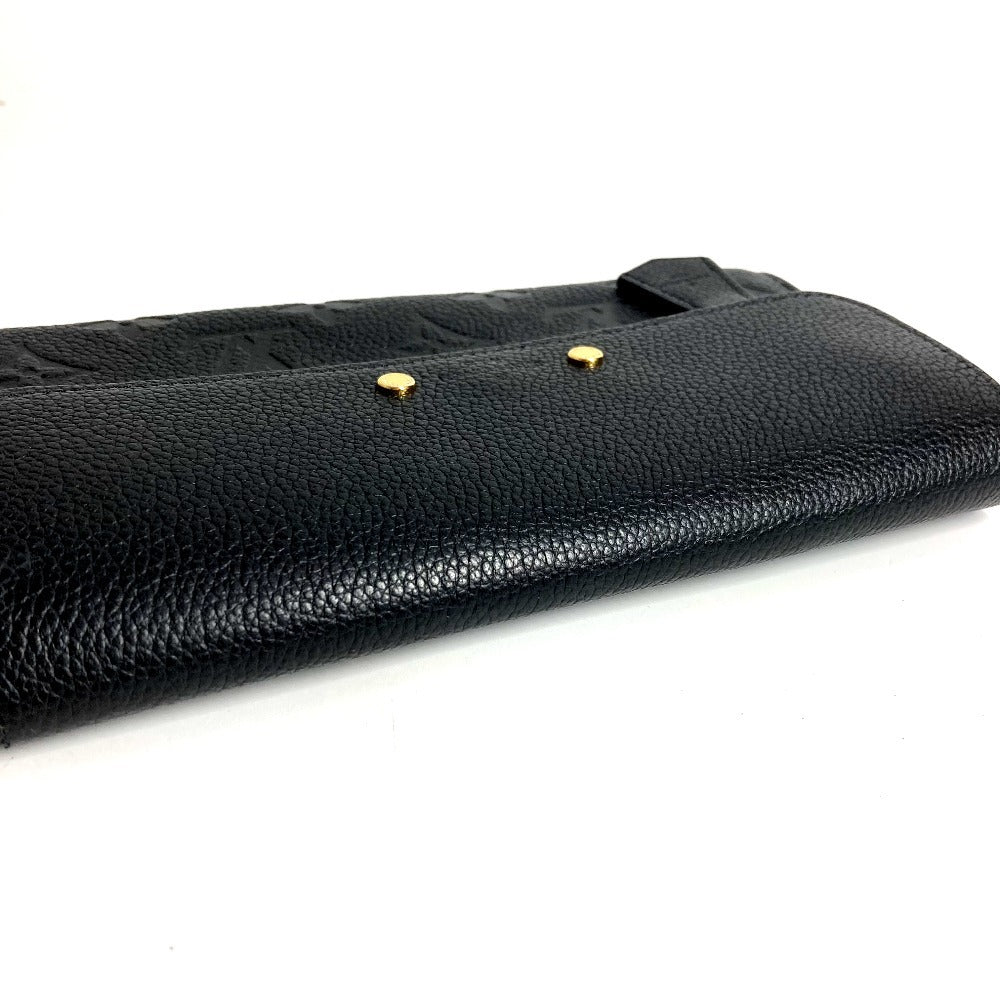 LOUIS VUITTON M61833 Monogram Empreinte Portefeuille Pont Neuf Long Wallet, Flap Wallet, Monogram Empreinte Leather, Unisex, Noir, Black