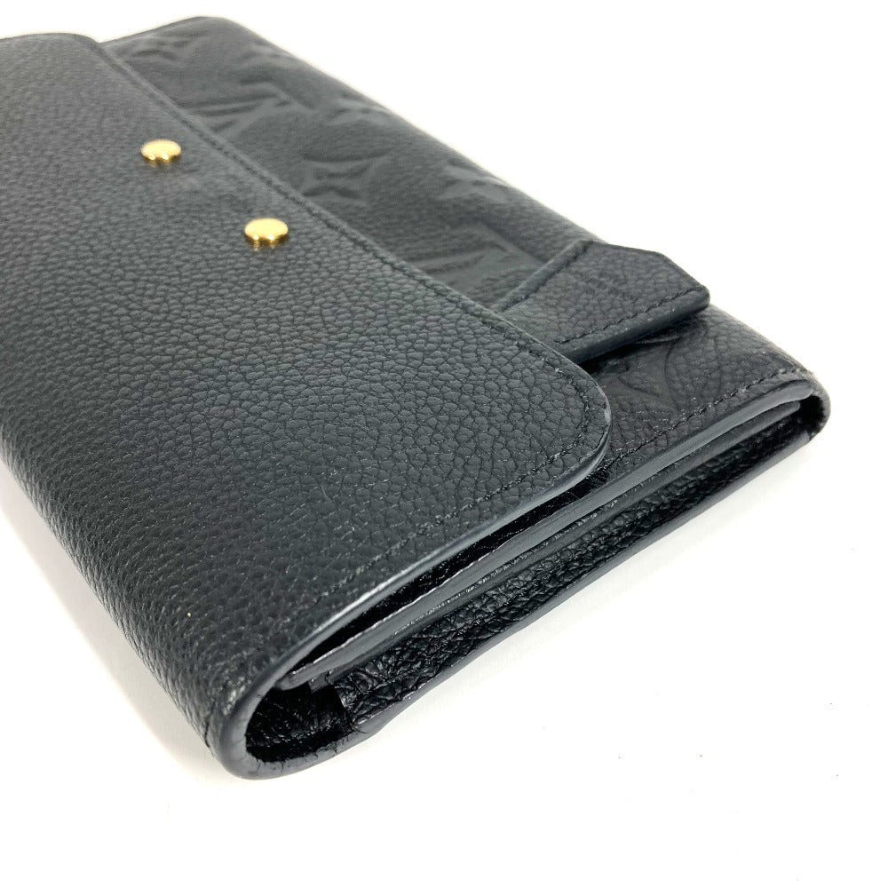 LOUIS VUITTON M61833 Monogram Empreinte Portefeuille Pont Neuf Long Wallet, Flap Wallet, Monogram Empreinte Leather, Unisex, Noir, Black
