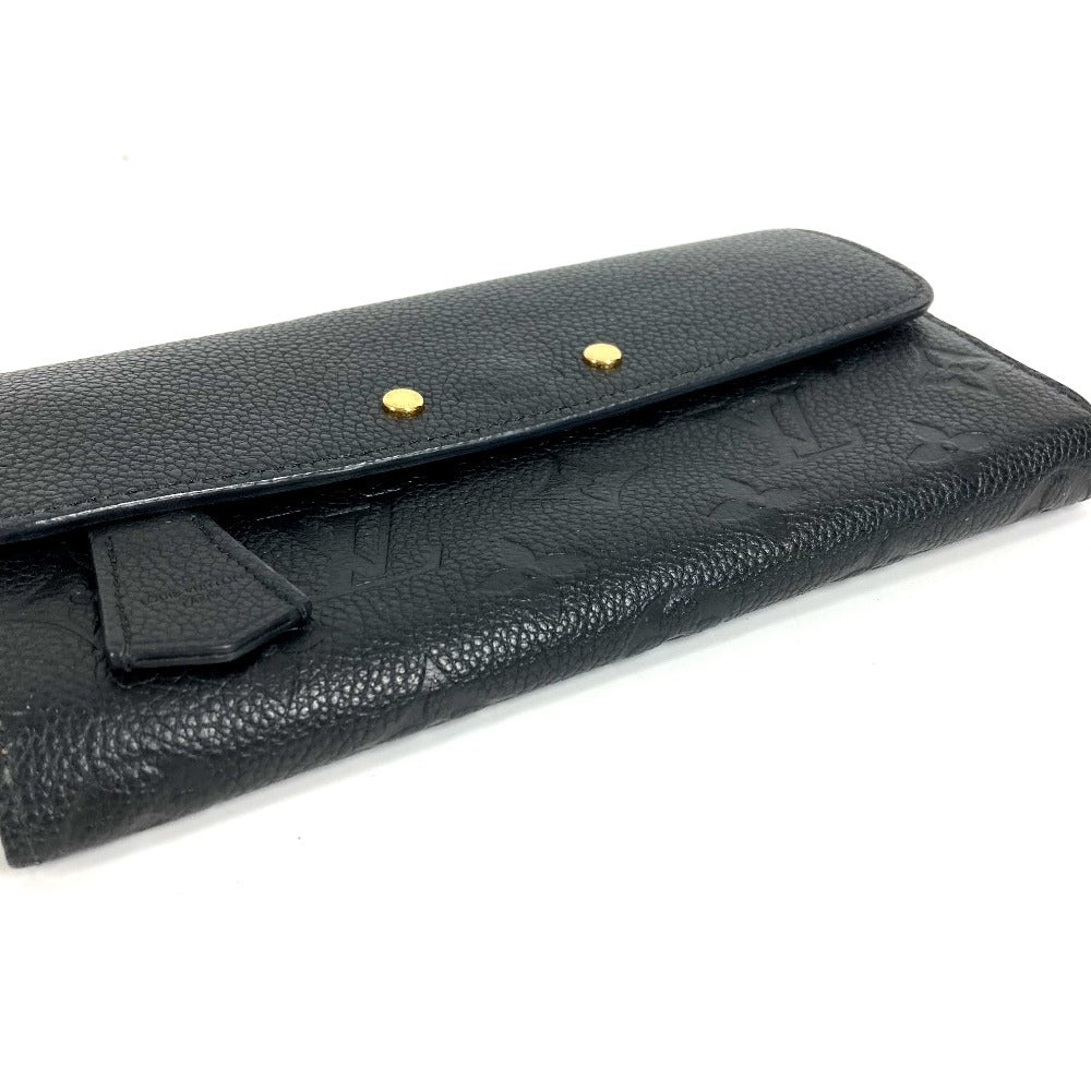 LOUIS VUITTON M61833 Monogram Empreinte Portefeuille Pont Neuf Long Wallet, Flap Wallet, Monogram Empreinte Leather, Unisex, Noir, Black