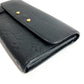 LOUIS VUITTON M61833 Monogram Empreinte Portefeuille Pont Neuf Long Wallet, Flap Wallet, Monogram Empreinte Leather, Unisex, Noir, Black