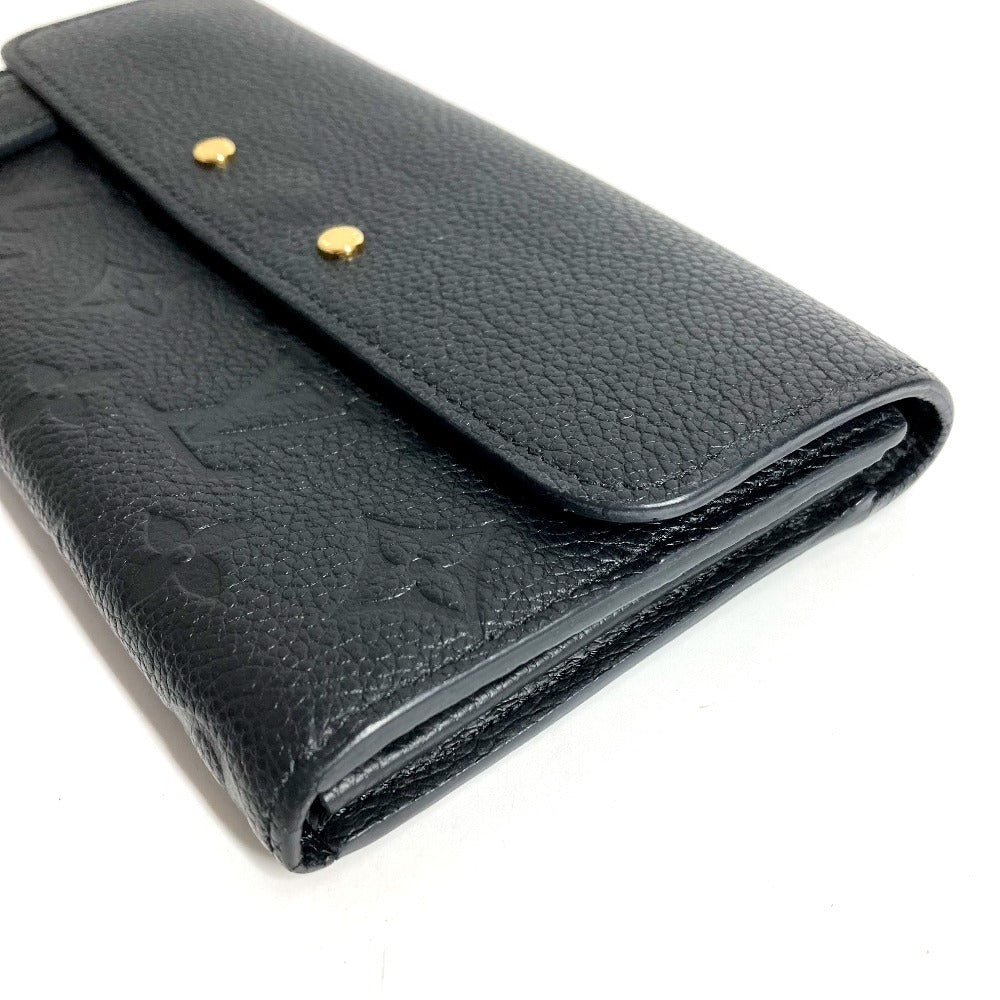LOUIS VUITTON M61833 Monogram Empreinte Portefeuille Pont Neuf Long Wallet, Flap Wallet, Monogram Empreinte Leather, Unisex, Noir, Black