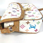 LOUIS VUITTON M92661 Monogram Multicolore Sologne Shoulder Bag with Flap and Studs, Monogram Multicolore Canvas, Women's, Blanc and White