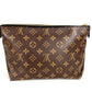 LOUIS VUITTON M64124 Monogram Pallas Beauty Case, Makeup Pouch, Clutch Bag, Monogram Canvas, Unisex, Brown