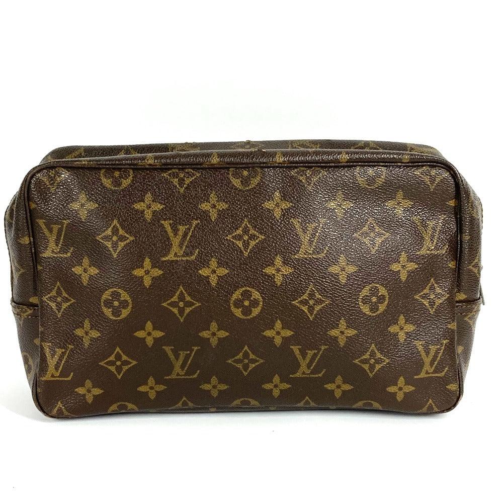 LOUIS VUITTON M47522 Monogram True Toilet 28 Makeup Pouch, Clutch Bag, Second Bag, Cosmetic Pouch, Monogram Canvas, Unisex, Brown