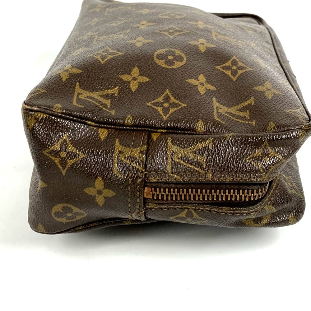 LOUIS VUITTON M47522 Monogram True Toilet 28 Makeup Pouch, Clutch Bag, Second Bag, Cosmetic Pouch, Monogram Canvas, Unisex, Brown