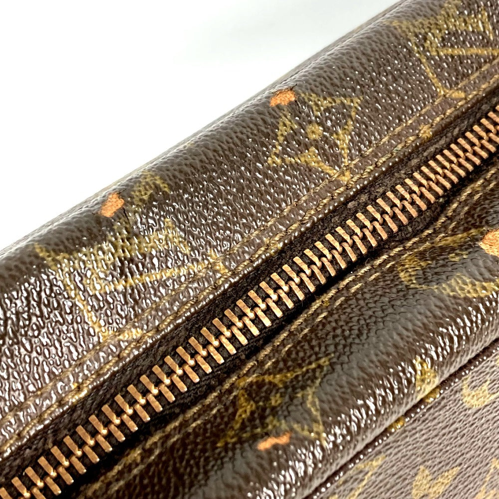 LOUIS VUITTON M47522 Monogram True Toilet 28 Makeup Pouch, Clutch Bag, Second Bag, Cosmetic Pouch, Monogram Canvas, Unisex, Brown