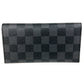 LOUIS VUITTON N61236 Damier Graphite Porte Carte 16CC Business Card Holder, Pass Case, Bifold Card Case, Damier Graphite Canvas, Unisex, Black