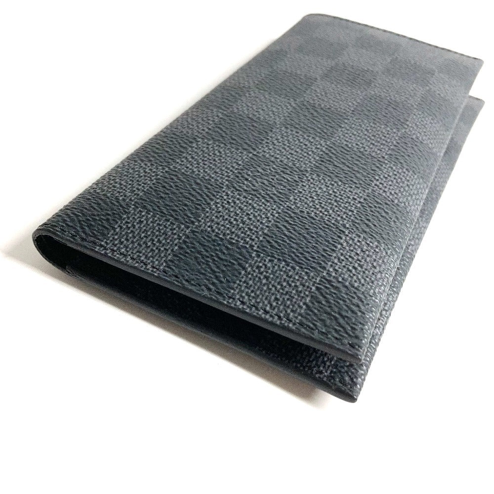 LOUIS VUITTON N61236 Damier Graphite Porte Carte 16CC Business Card Holder, Pass Case, Bifold Card Case, Damier Graphite Canvas, Unisex, Black