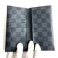 LOUIS VUITTON N61236 Damier Graphite Porte Carte 16CC Business Card Holder, Pass Case, Bifold Card Case, Damier Graphite Canvas, Unisex, Black