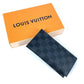 LOUIS VUITTON N61236 Damier Graphite Porte Carte 16CC Business Card Holder, Pass Case, Bifold Card Case, Damier Graphite Canvas, Unisex, Black