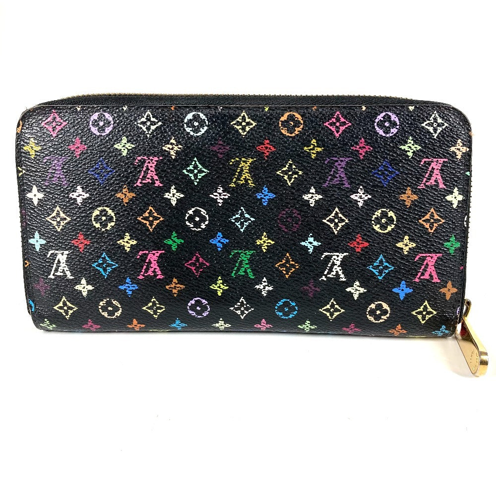 LOUIS VUITTON M60243 Monogram Multicolore Zippy Wallet, Long Wallet with Round Zipper, Monogram Multicolore Canvas, Women's, Noir, Black