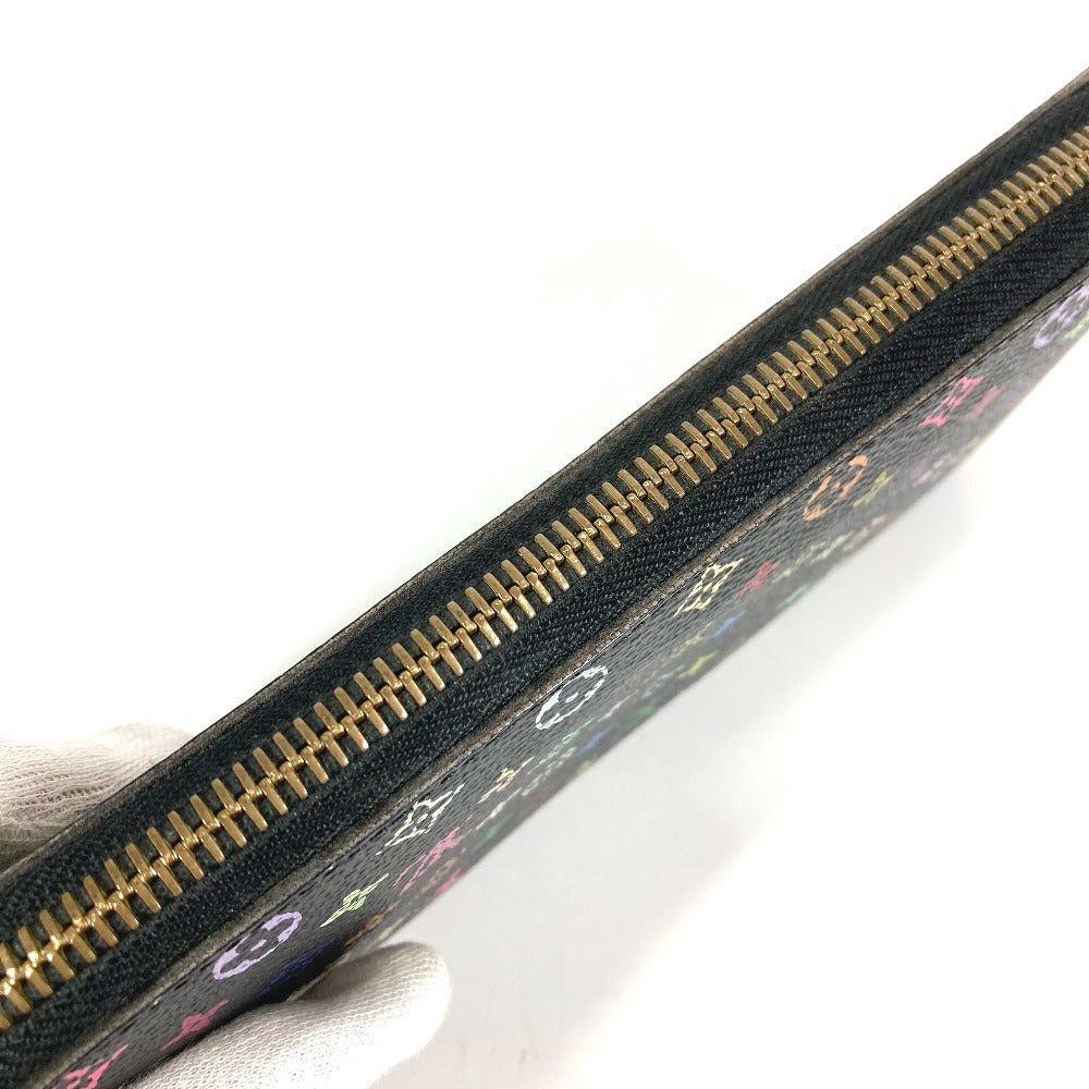 LOUIS VUITTON M60243 Monogram Multicolore Zippy Wallet, Long Wallet with Round Zipper, Monogram Multicolore Canvas, Women's, Noir, Black