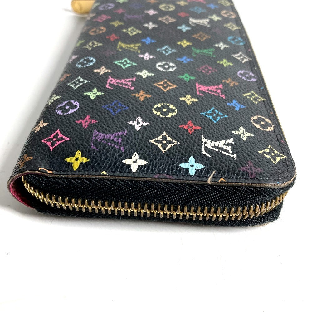 LOUIS VUITTON M60243 Monogram Multicolore Zippy Wallet, Long Wallet with Round Zipper, Monogram Multicolore Canvas, Women's, Noir, Black