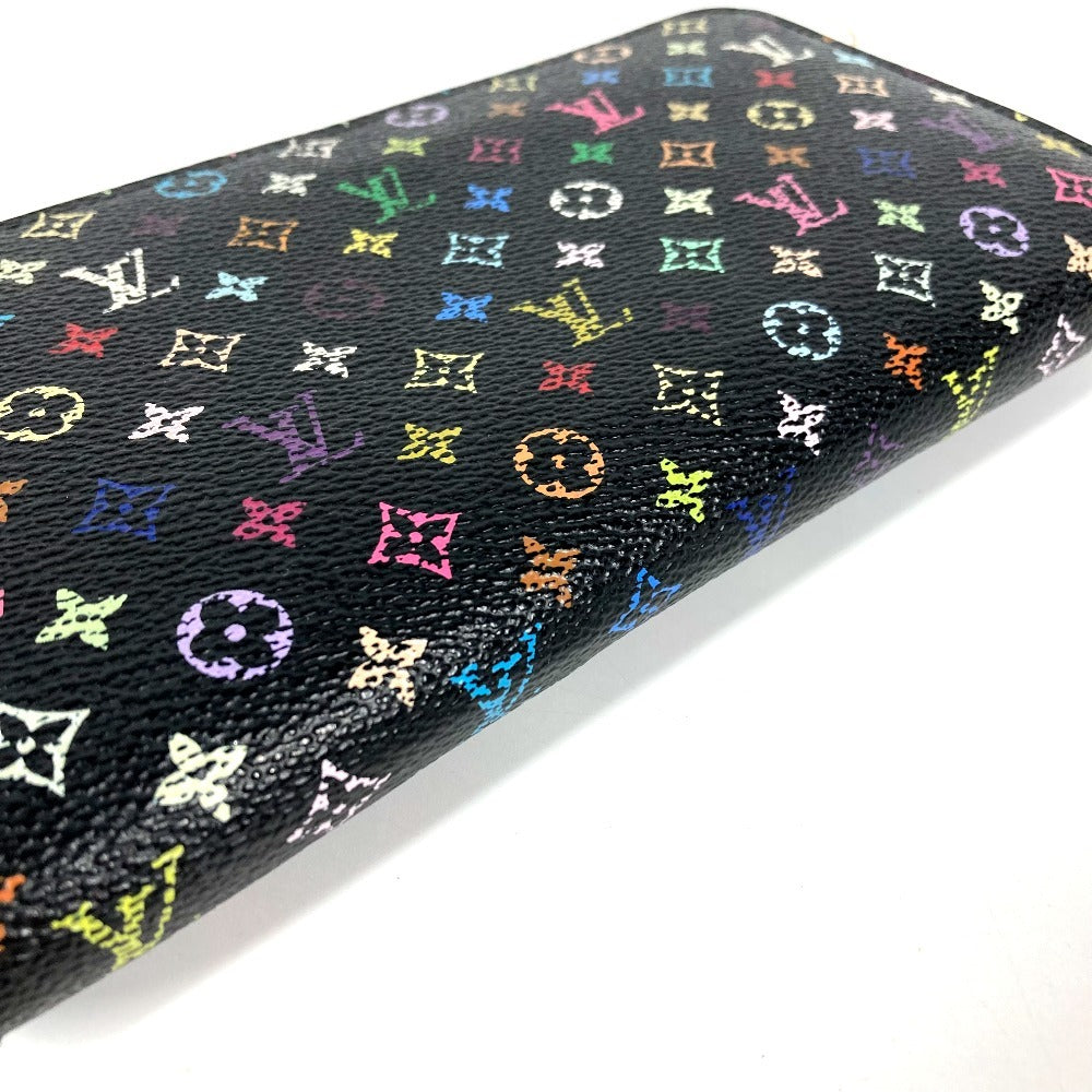 LOUIS VUITTON M60243 Monogram Multicolore Zippy Wallet, Long Wallet with Round Zipper, Monogram Multicolore Canvas, Women's, Noir, Black