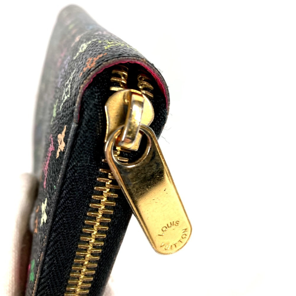 LOUIS VUITTON M60243 Monogram Multicolore Zippy Wallet, Long Wallet with Round Zipper, Monogram Multicolore Canvas, Women's, Noir, Black