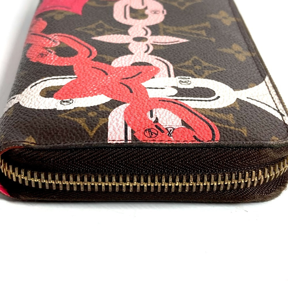 LOUIS VUITTON M41905 Monogram Bay Chain Print Zippy Wallet, Long Wallet with Round Zipper, Monogram Canvas, Women's, Brown