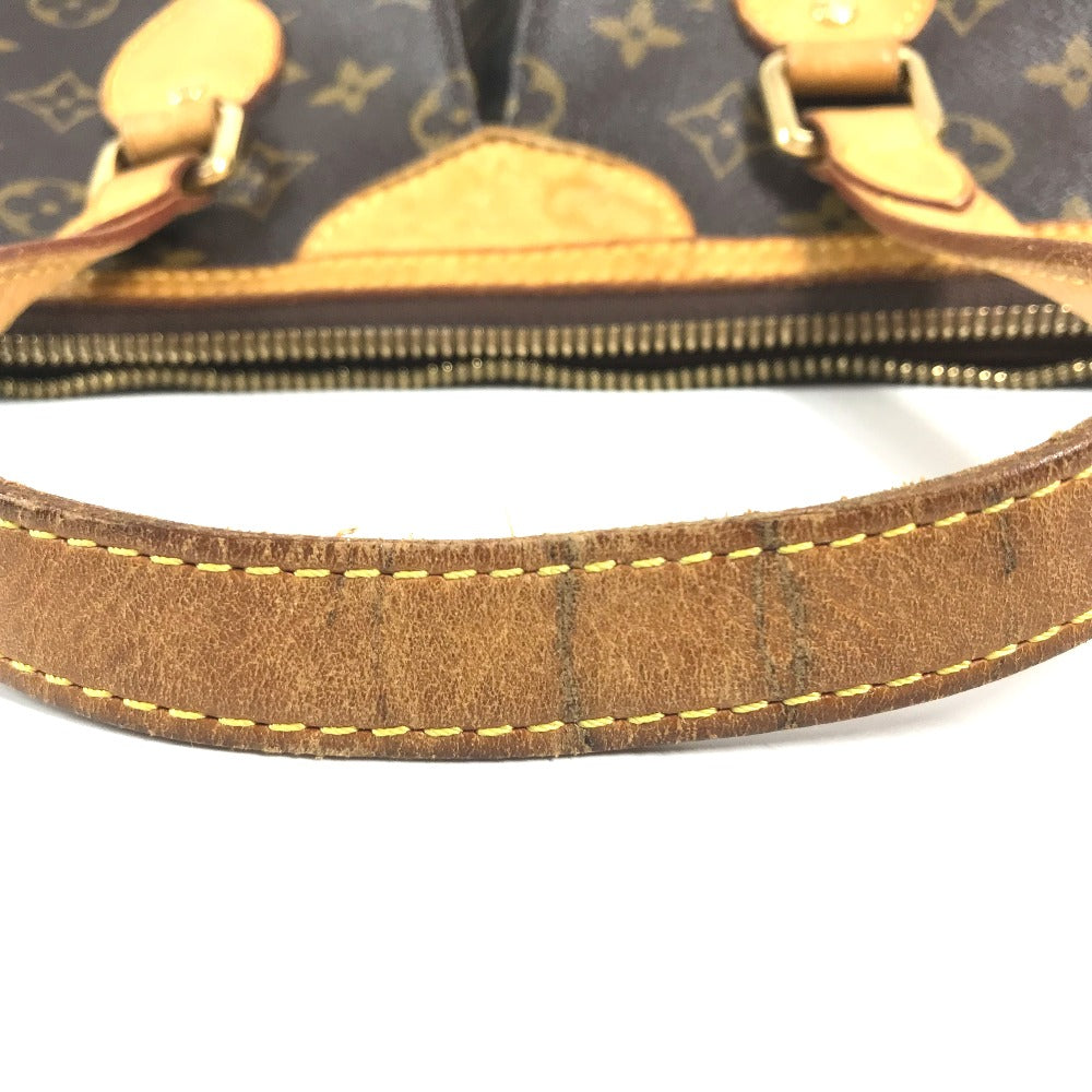 LOUIS VUITTON M40145 Monogram Palermo PM Bag, Handbag/Shoulder Bag, Monogram Canvas, Brown, Unisex