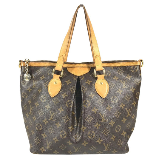 LOUIS VUITTON M40145 Monogram Palermo PM Bag, Handbag/Shoulder Bag, Monogram Canvas, Brown, Unisex