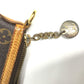 LOUIS VUITTON M40145 Monogram Palermo PM Bag, Handbag/Shoulder Bag, Monogram Canvas, Brown, Unisex