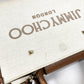 JIMMY CHOO Logo Avenue S Bag, 2-Way Handbag, Tote Bag, Shoulder Bag, Leather/Canvas, Unisex, Beige