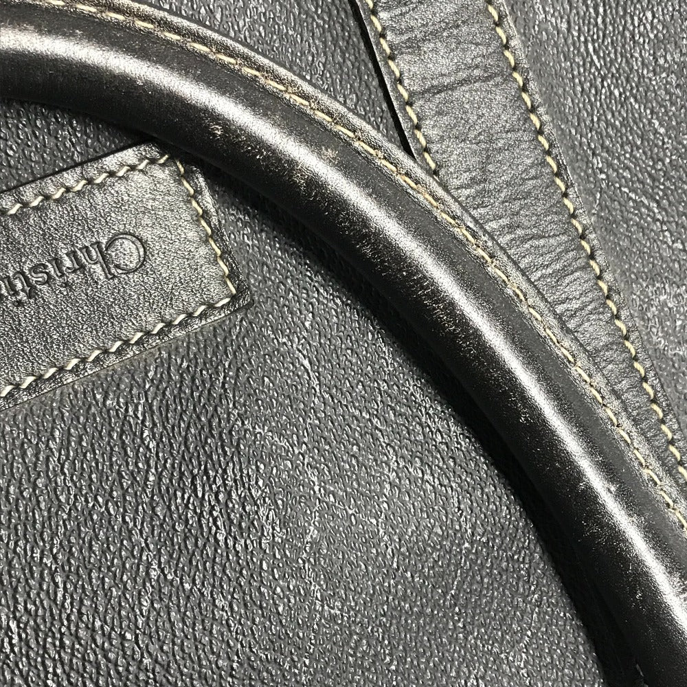 Dior ヴィンテージ ハニカム ロゴ カバン トラベルバッグ 旅行バッグ ボストンバッグ PVC/レザー ユニセックス ブラック